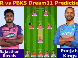 RR vs PBKS Dream11 Team